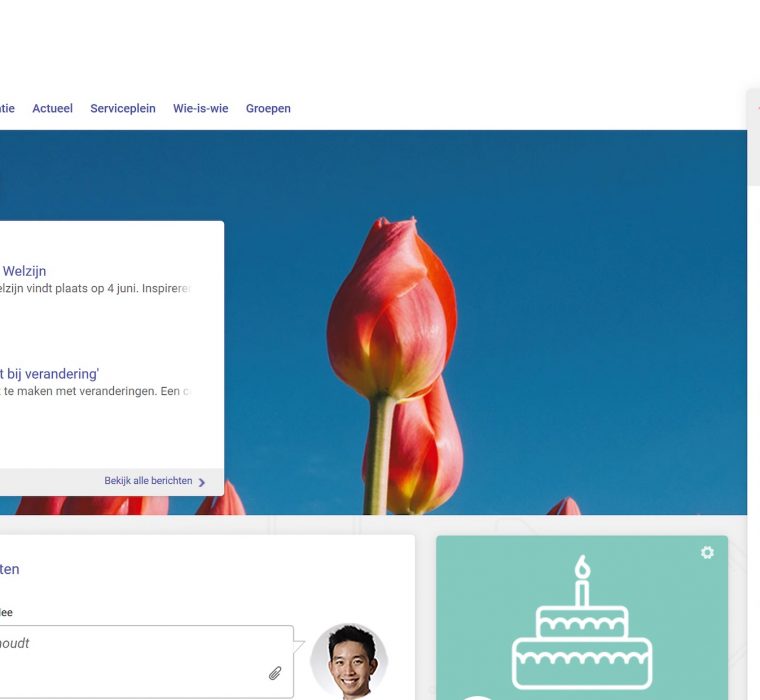 Kijkje onder de motorkamp van digitale werkplek Iris Intranet